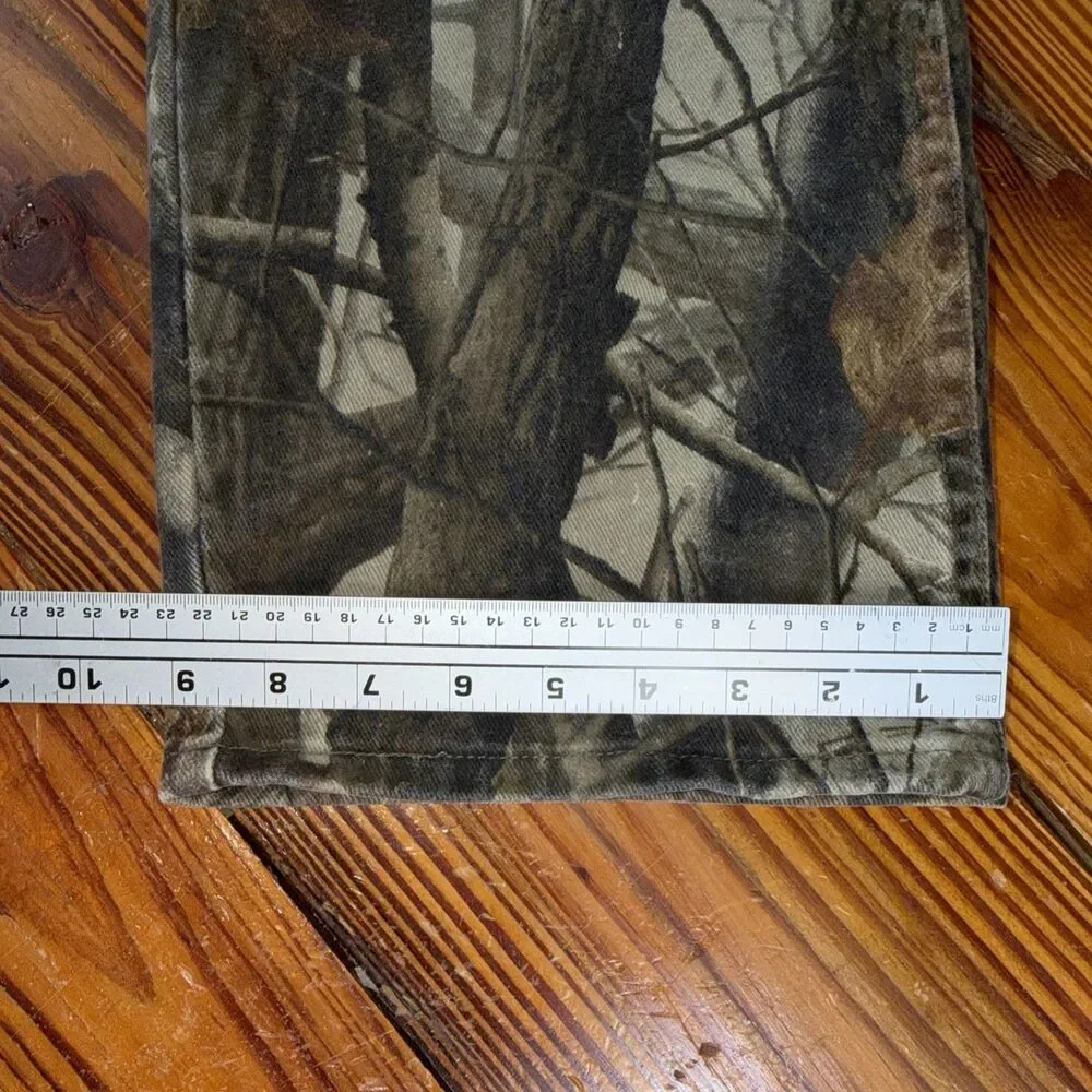 Vintage 90s Wrangler Real Tree Camo Pants Double Knee Straight Leg Men’s 40x30